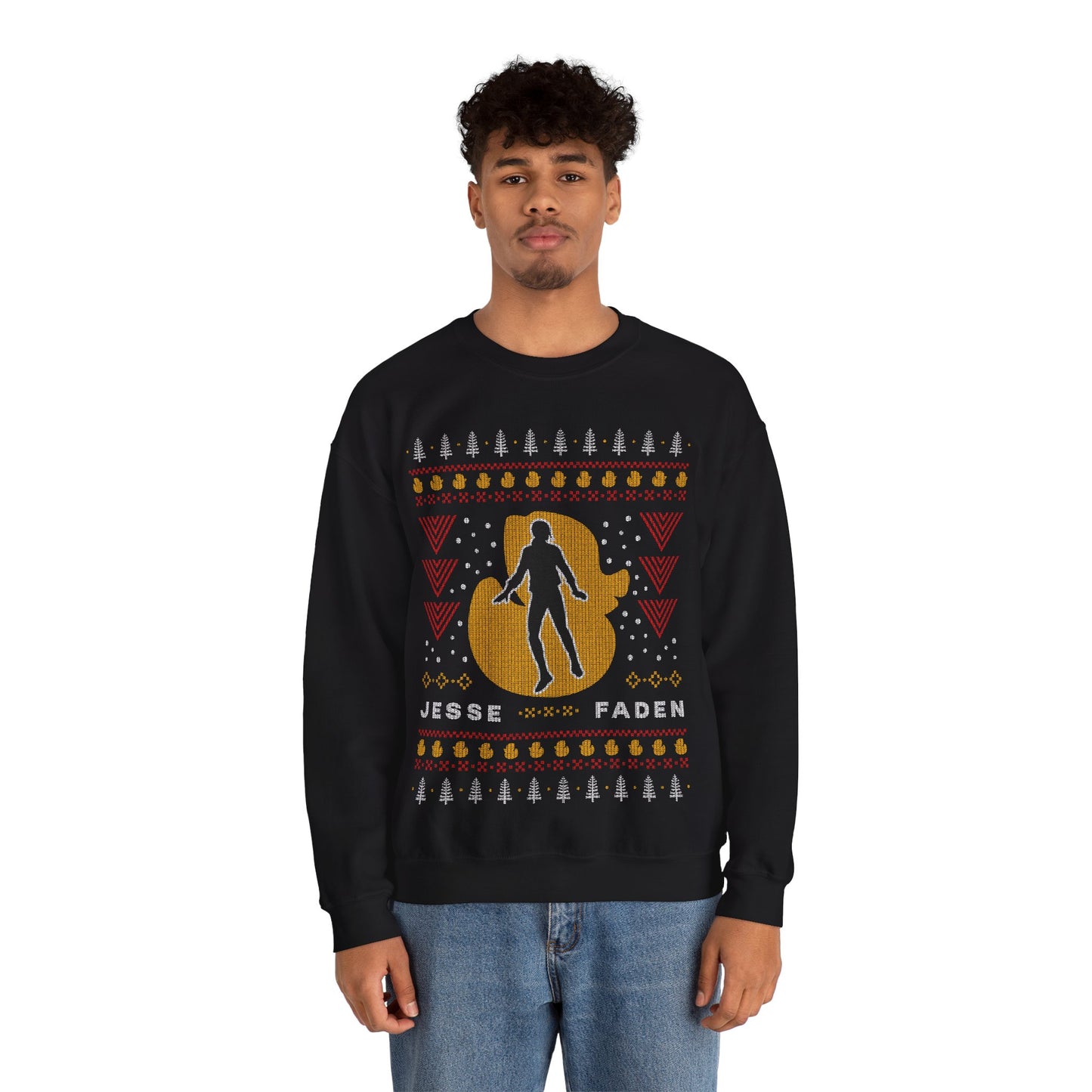 Jesse Faden Ugly Sweater Unisex Crewneck Sweatshirt
