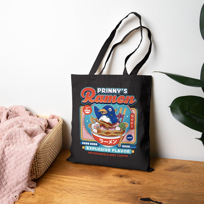Prinny Dood Ramen Vintage Canvas Tote Bag