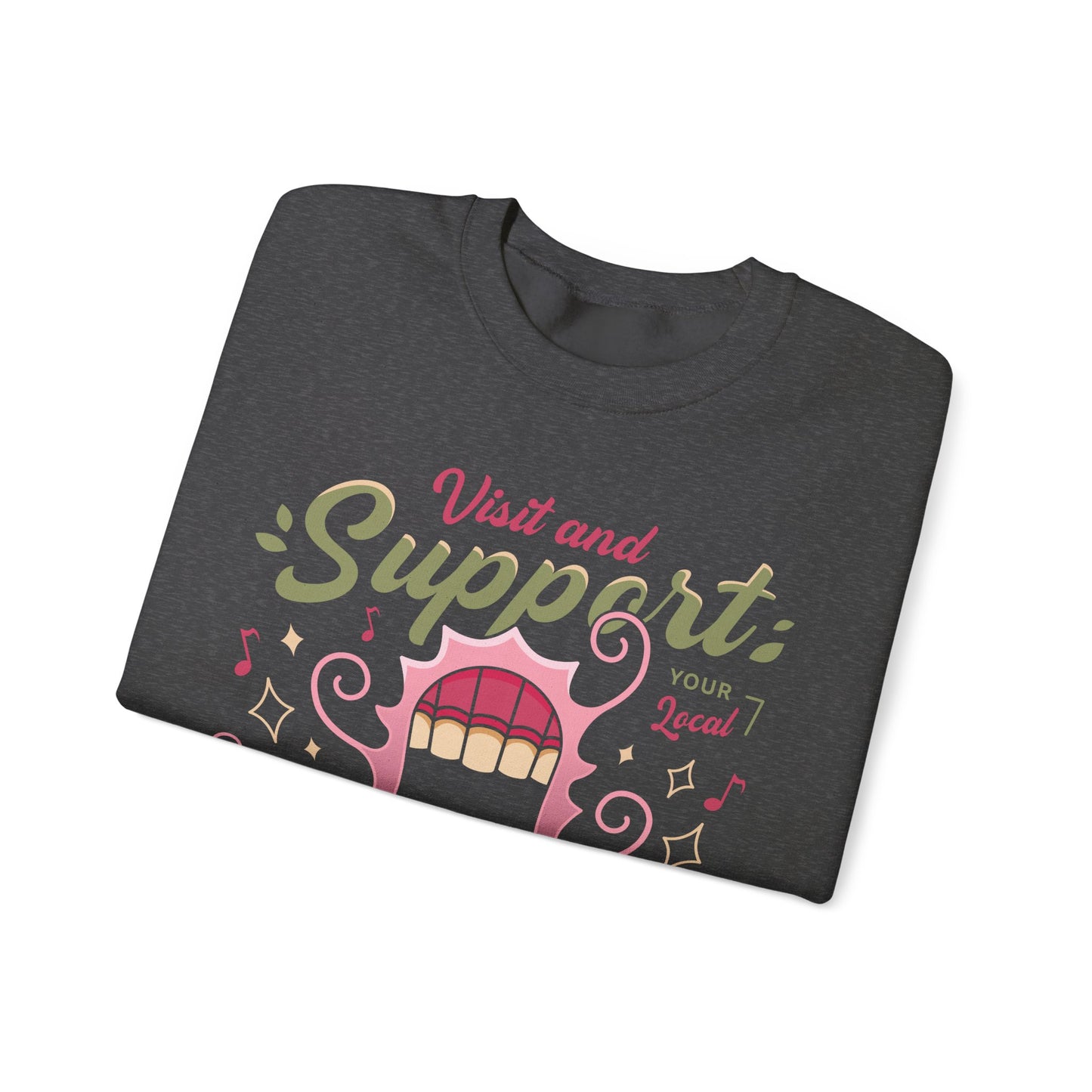 Support Geffen Field Flora Crewneck Sweatshirt