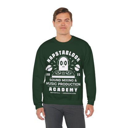 Napstablook Sound Mixing Emblem Unisex Crewneck Sweatshirt