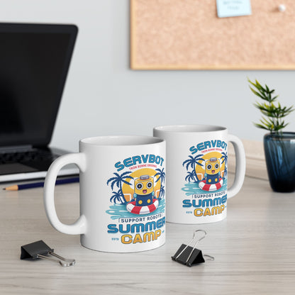 Servbot Summer Camp Vintage Ceramic Mug