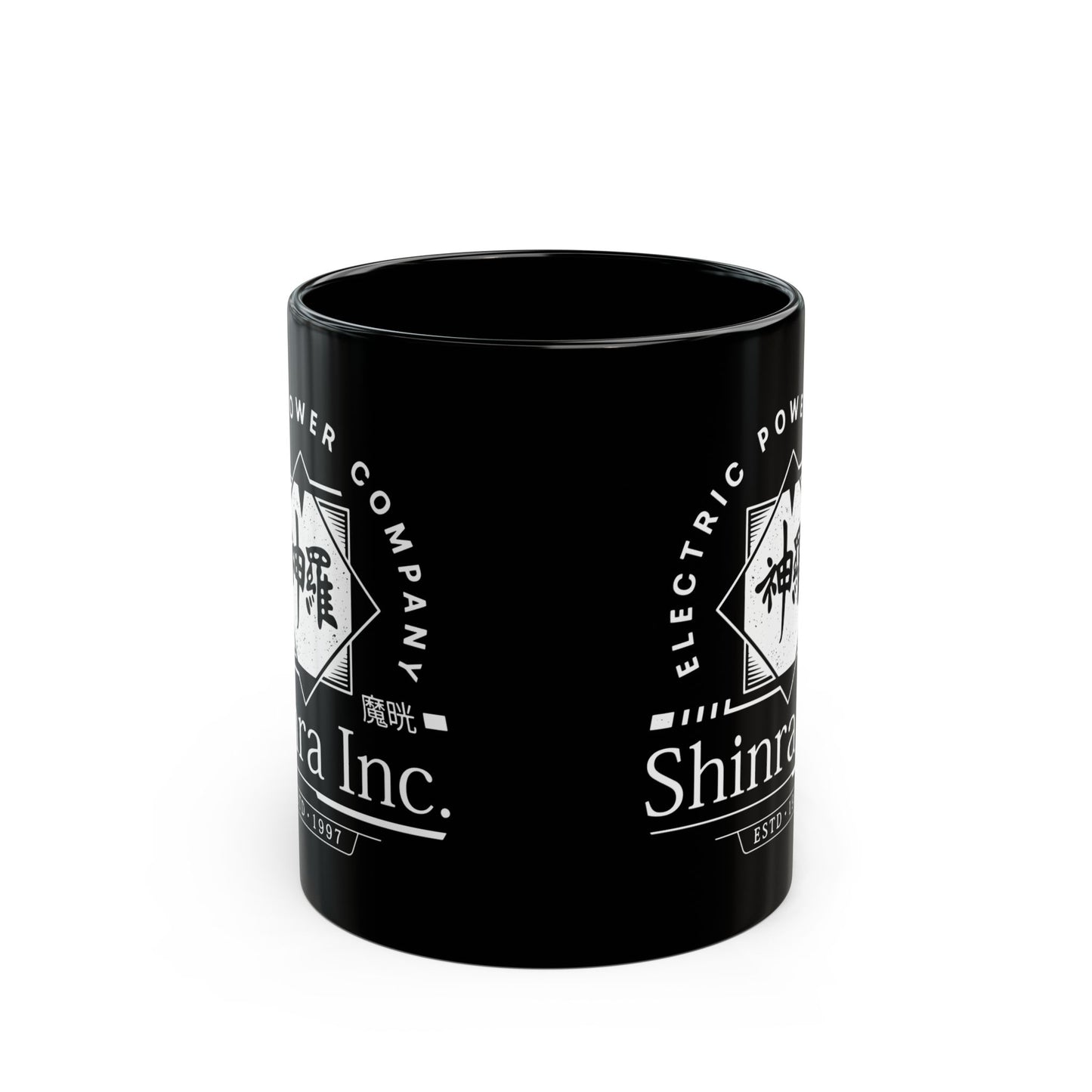 Shinra Inc Crest Black Mug