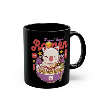 Moogle Kupo Ramen Black Mug