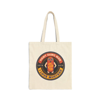 Hawt Dawg Man Emblem Canvas Tote Bag