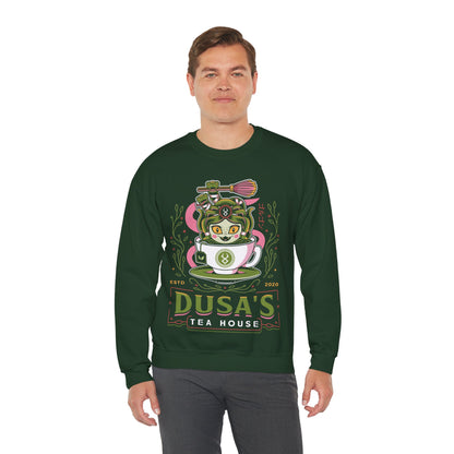Dusa Green Tea Emblem Crewneck Sweatshirt