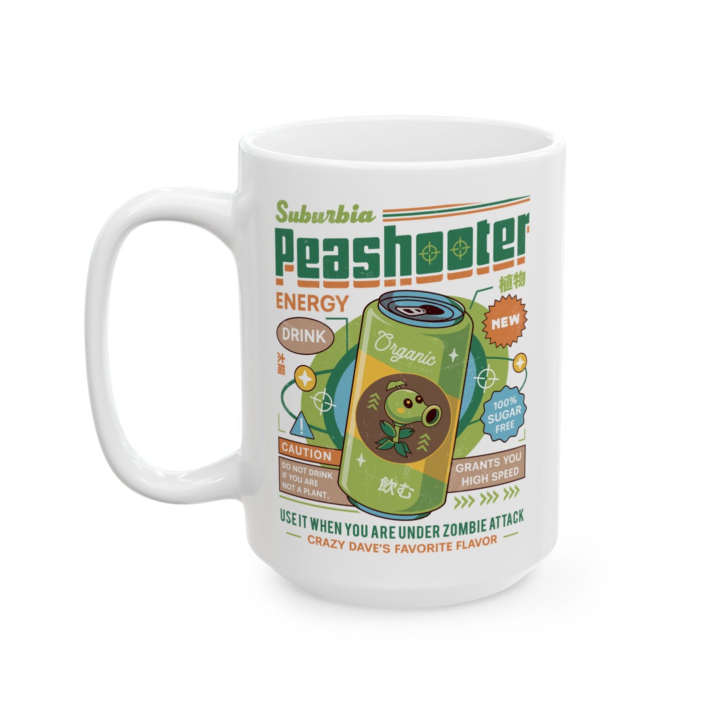 Peashooter Energy Drink Ceramic Mug