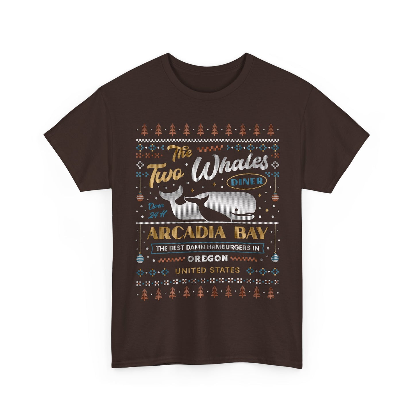Two Whales Diner Ugly Sweater Unisex T-Shirt