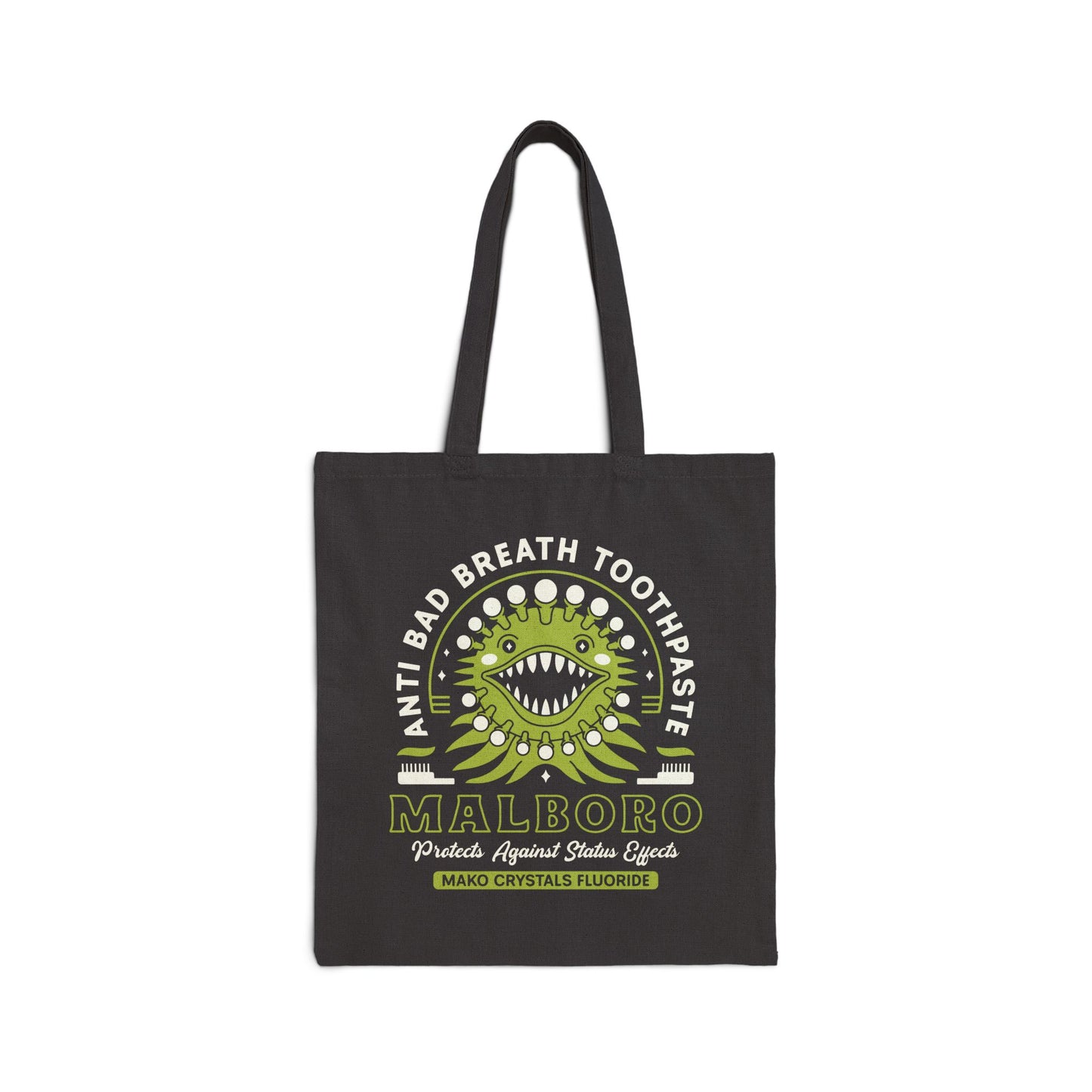Malboro Toothpaste Emblem Cotton Canvas Tote Bag