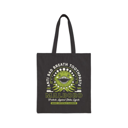 Malboro Toothpaste Emblem Cotton Canvas Tote Bag