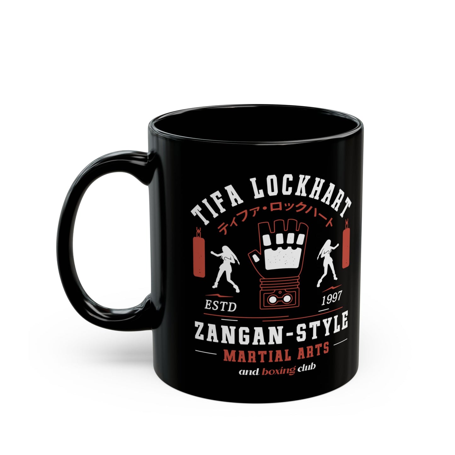 Tifa Lockhart Martial Arts Club Black Mug