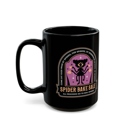 Spider Bake Sale Emblem Black Mug