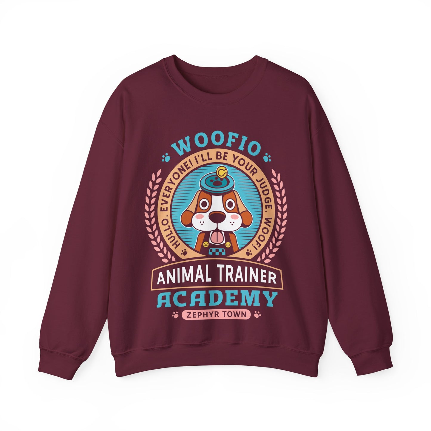 Woofio Zephyr Town Academy Unisex Crewneck Sweatshirt