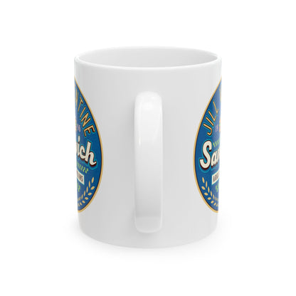 Jill Valentine Sandwich Ceramic Mug