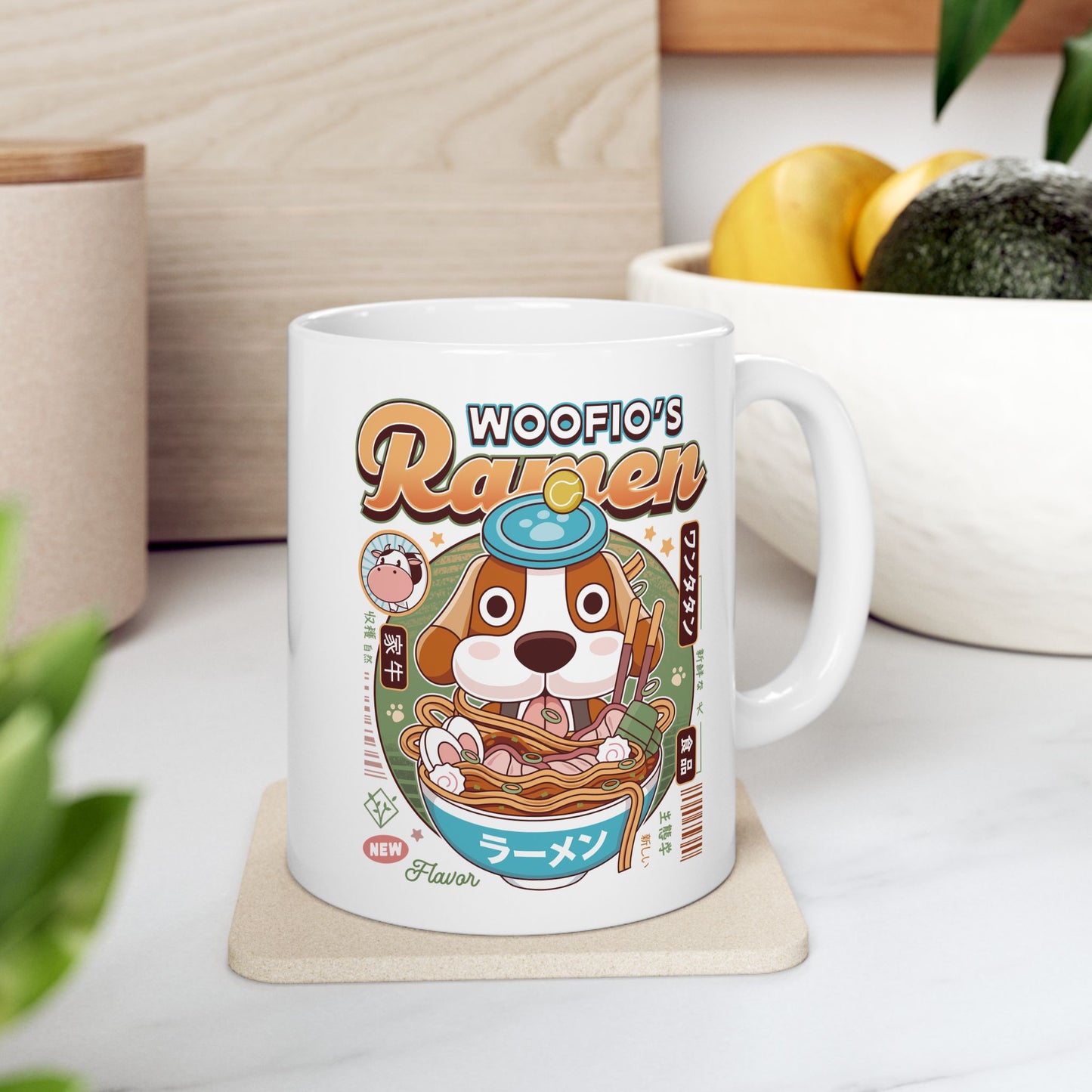 Woofio Vintage Ramen Ceramic Mug
