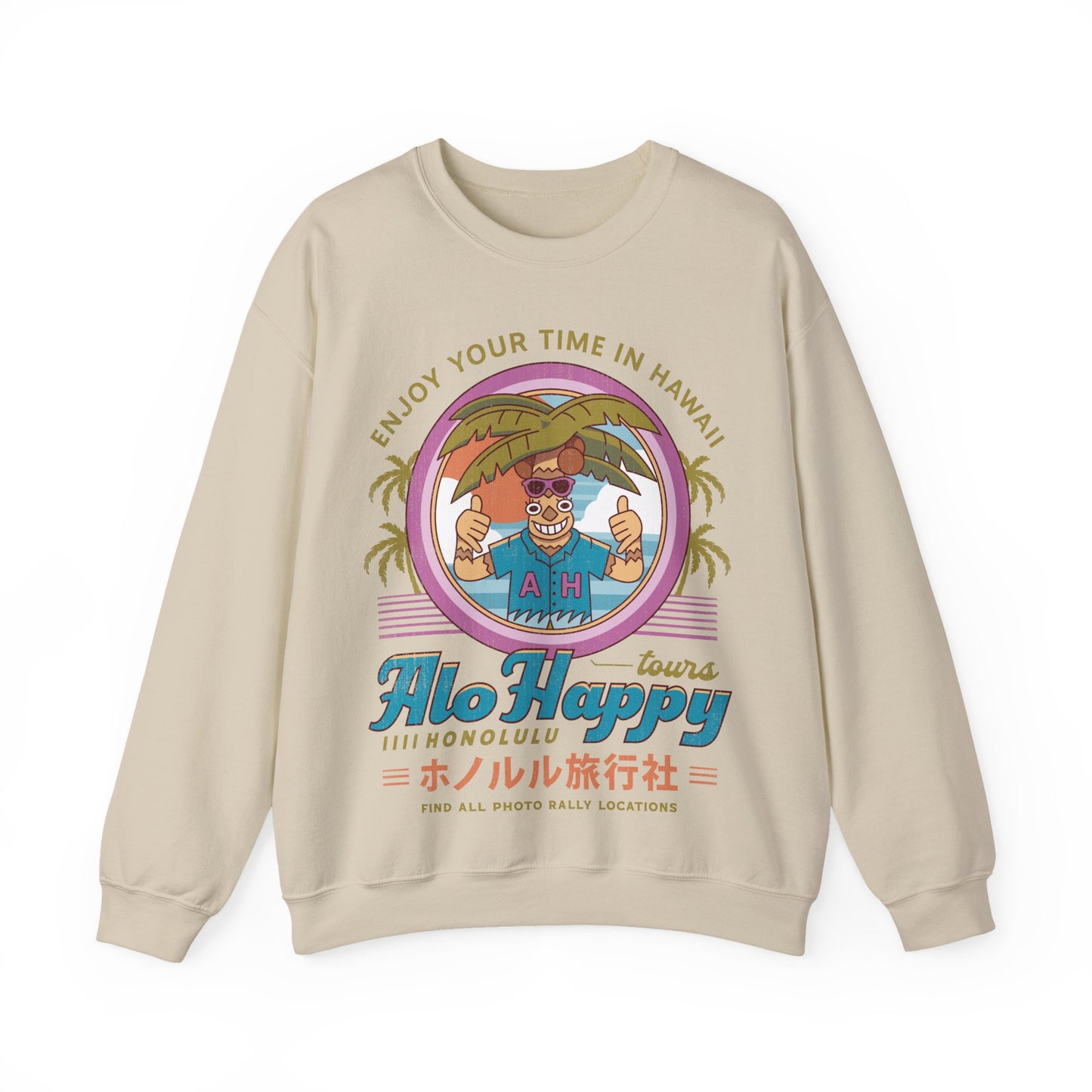 Alo Happy Tours Vintage Unisex Crewneck Sweatshirt