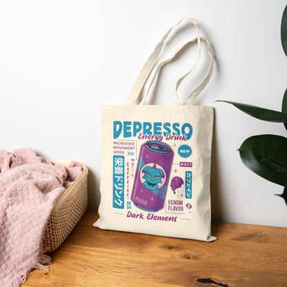 Depresso Energy Drink Canvas Tote Bag