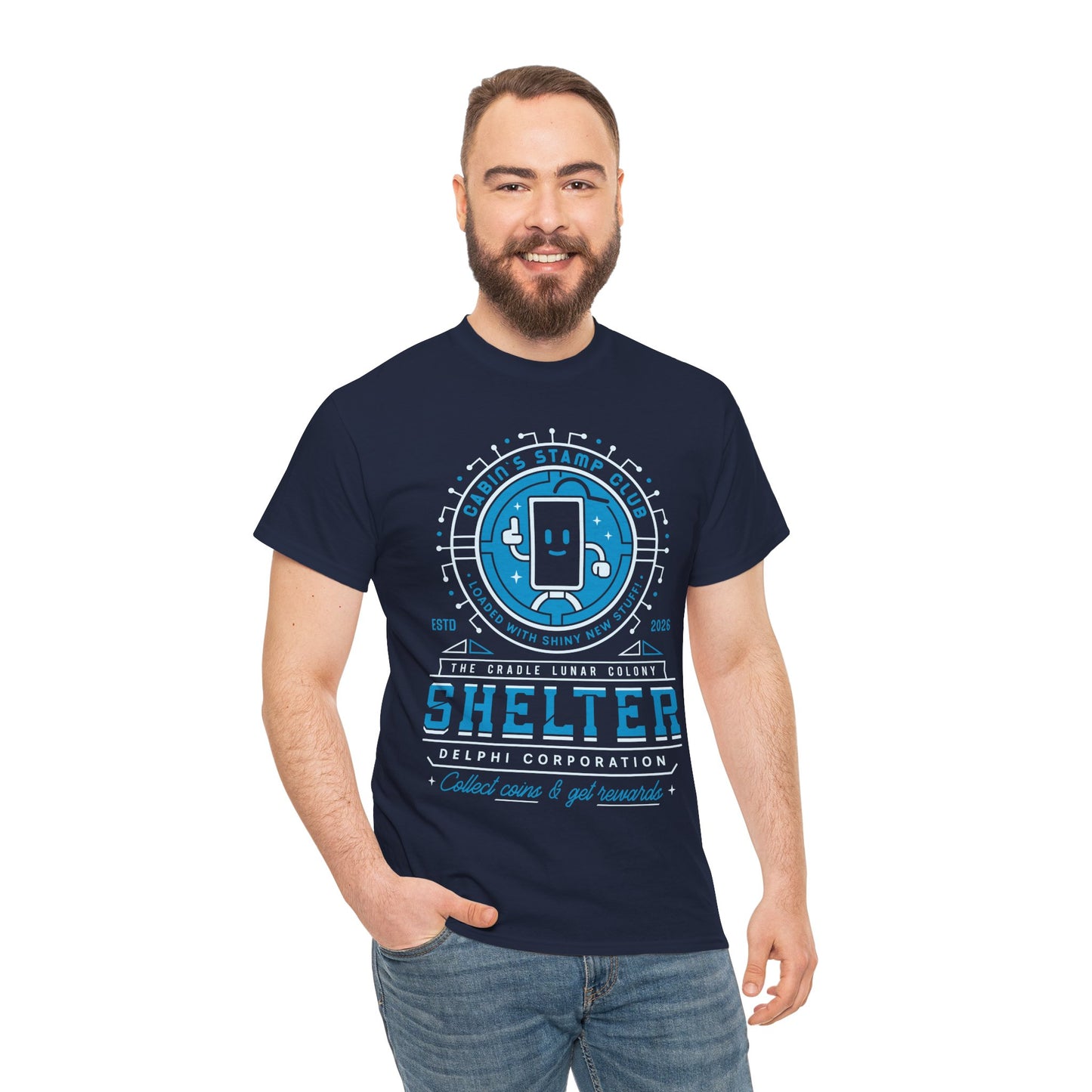 Cabin Coins Stamp Club Emblem Unisex T-Shirt