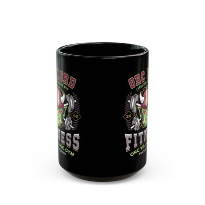 Geffen Orc Village Fitness Black Mug