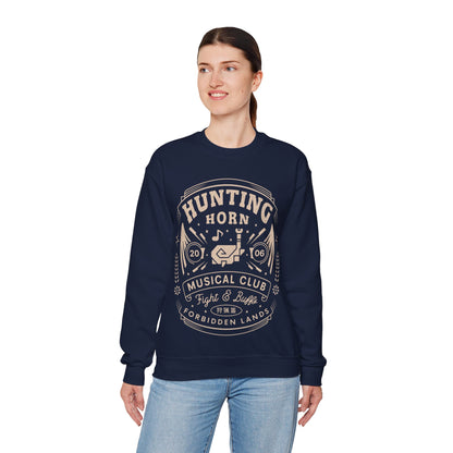 Hunting Horn Musical Club Unisex Crewneck Sweatshirt