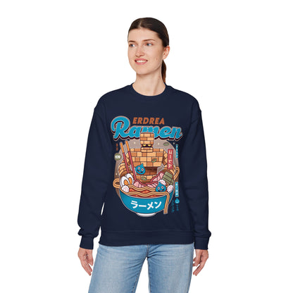 Erdrea Monsters Ramen Vintage Crewneck Sweatshirt
