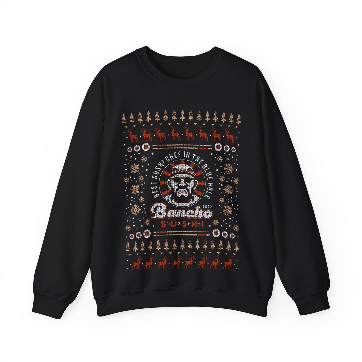 Bancho Sushi Ugly Sweater Unisex Crewneck Sweatshirt