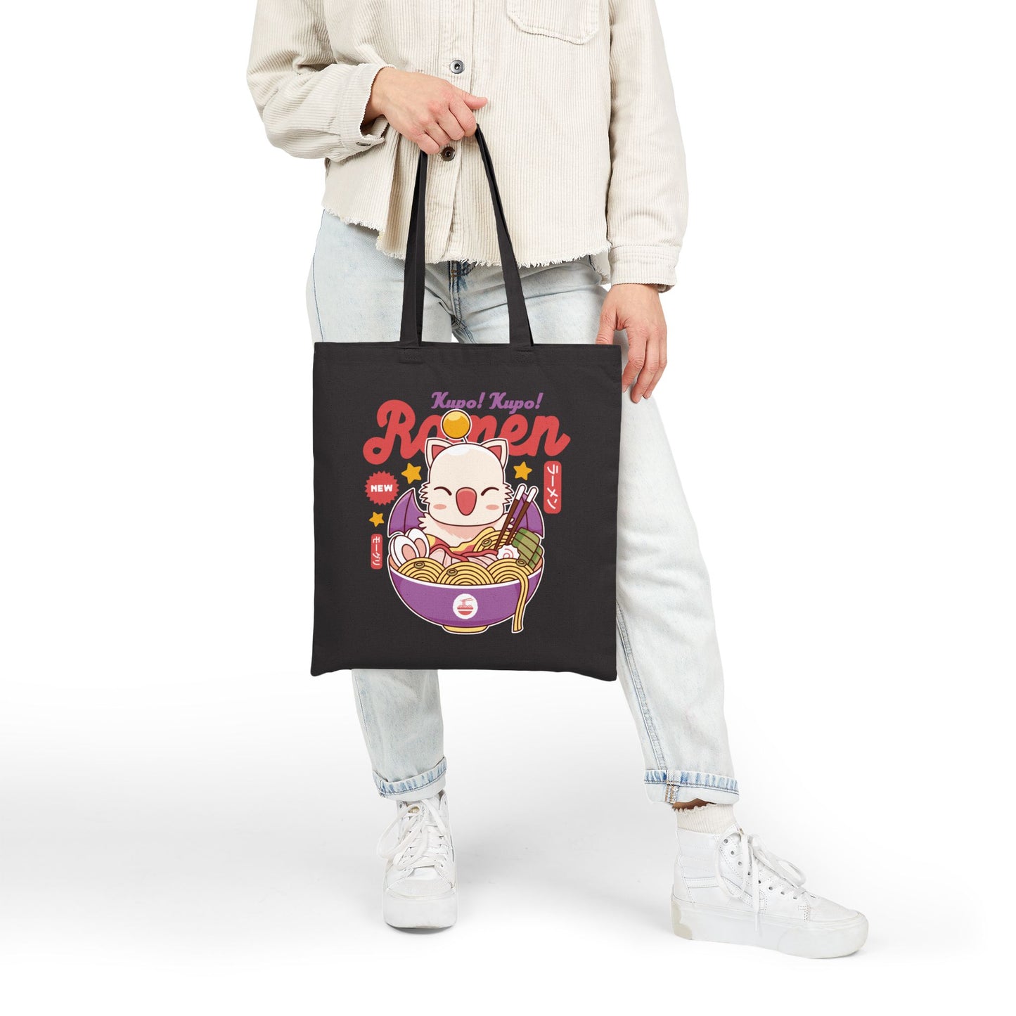 Moogle Kupo Ramen Canvas Tote Bag