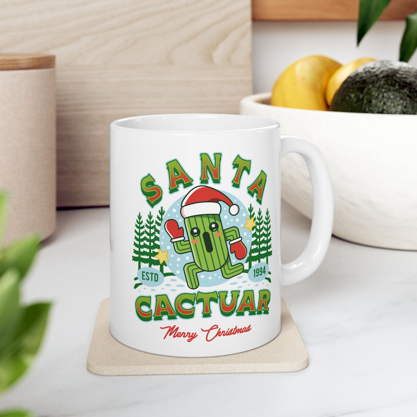 Santa Cactuar Ceramic Mug