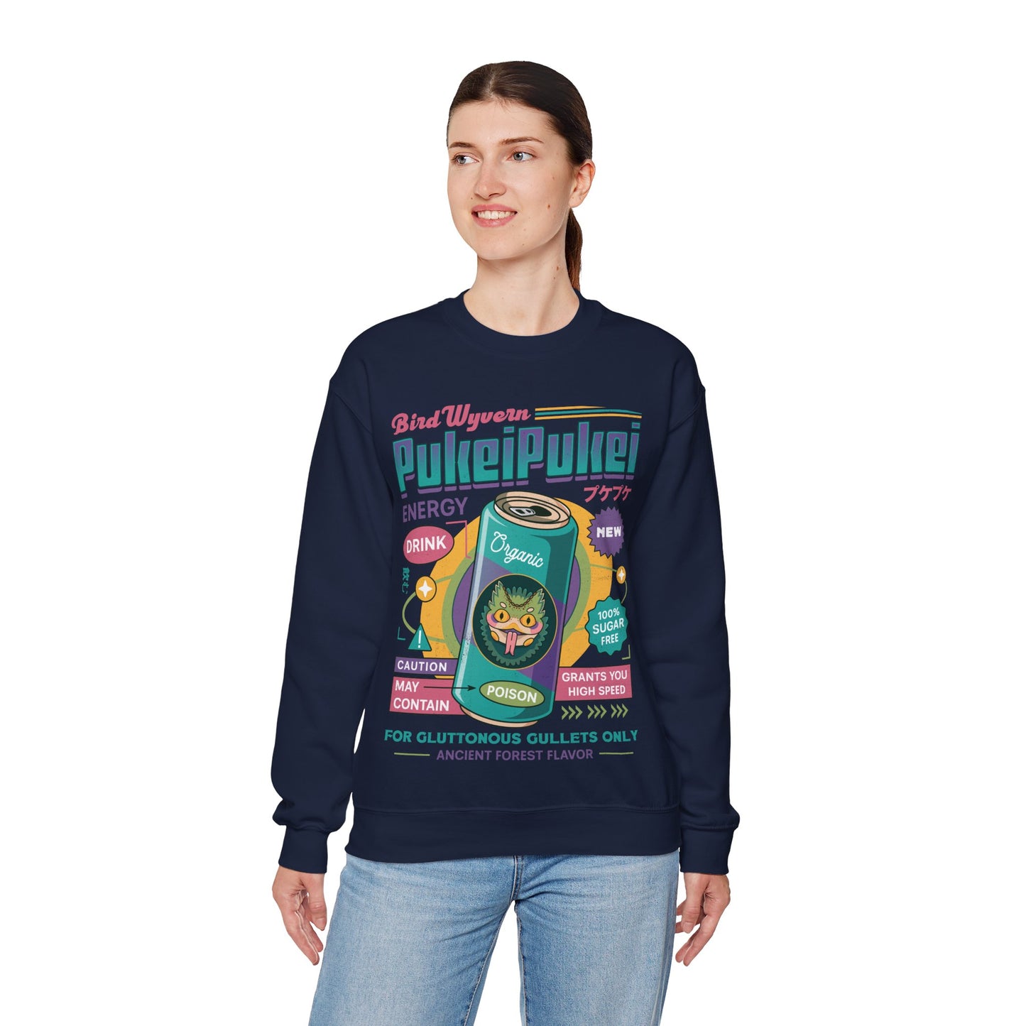 Pukei Pukei Energy Drink Unisex Crewneck Sweatshirt
