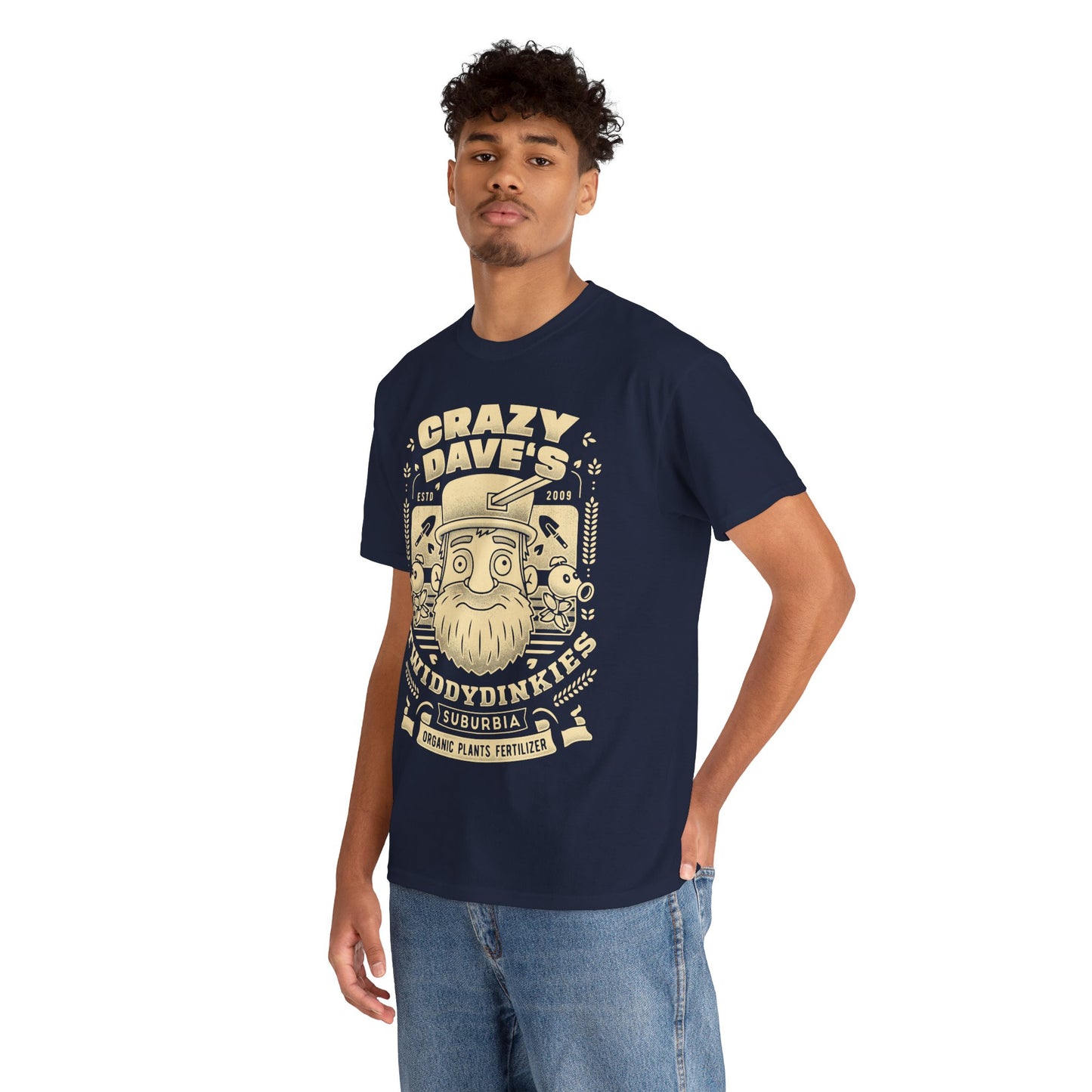 Crazy Dave Emblem Grunge Unisex T-Shirt