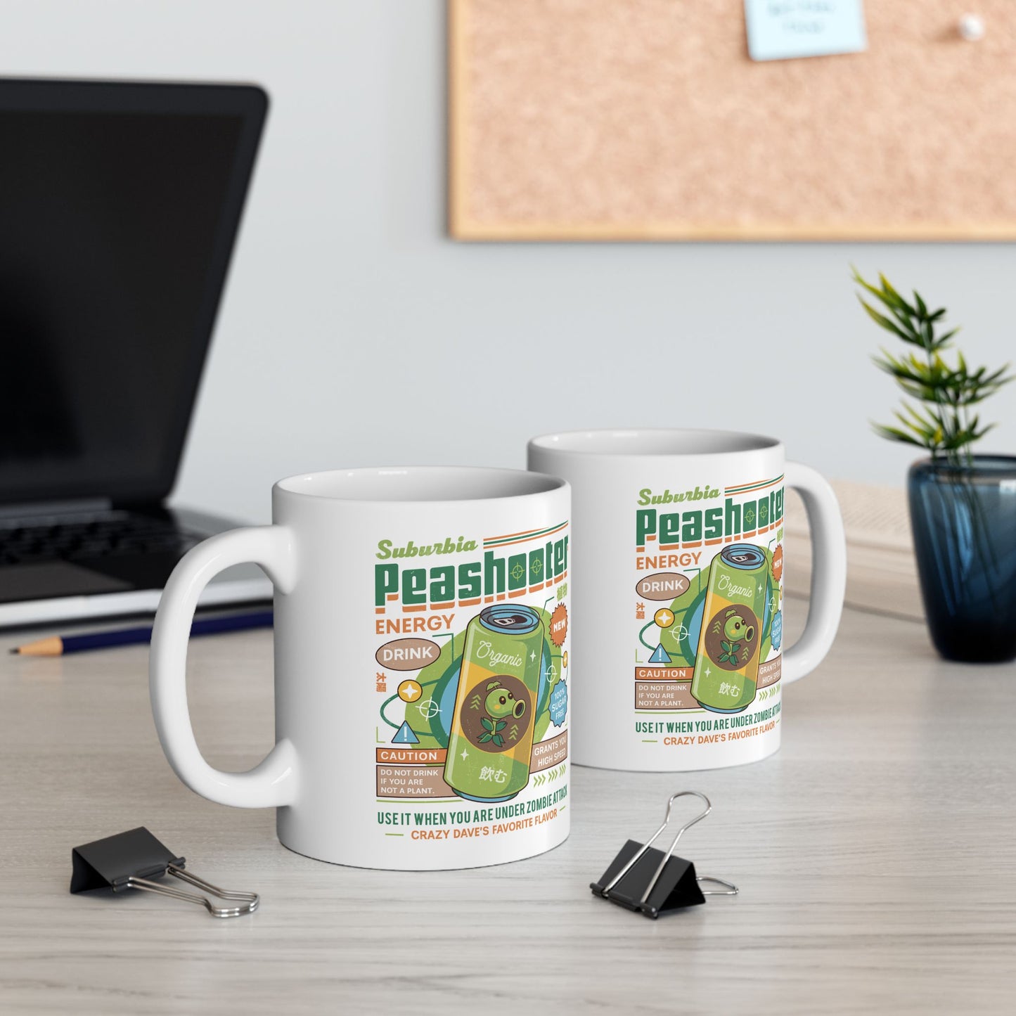 Peashooter Energy Drink Ceramic Mug