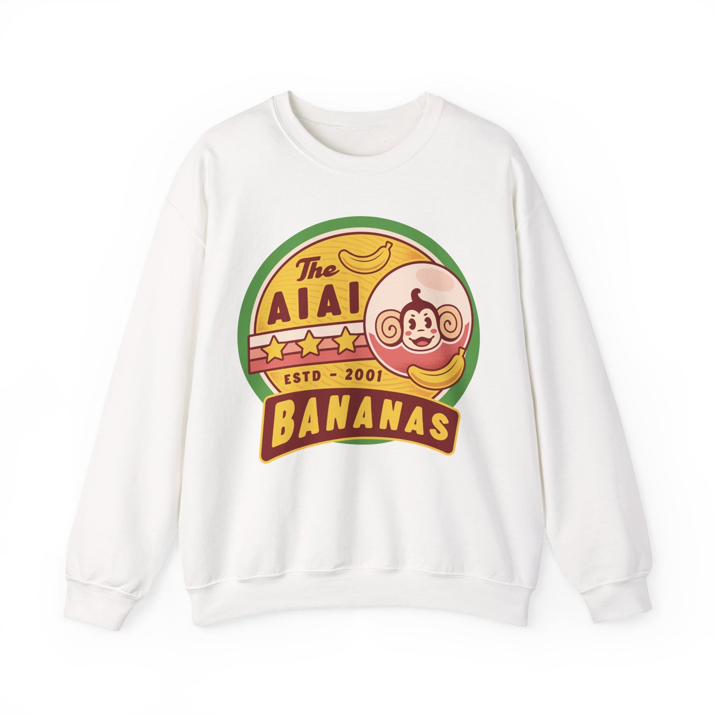 Aiai Bananas Emblem Unisex Crewneck Sweatshirt