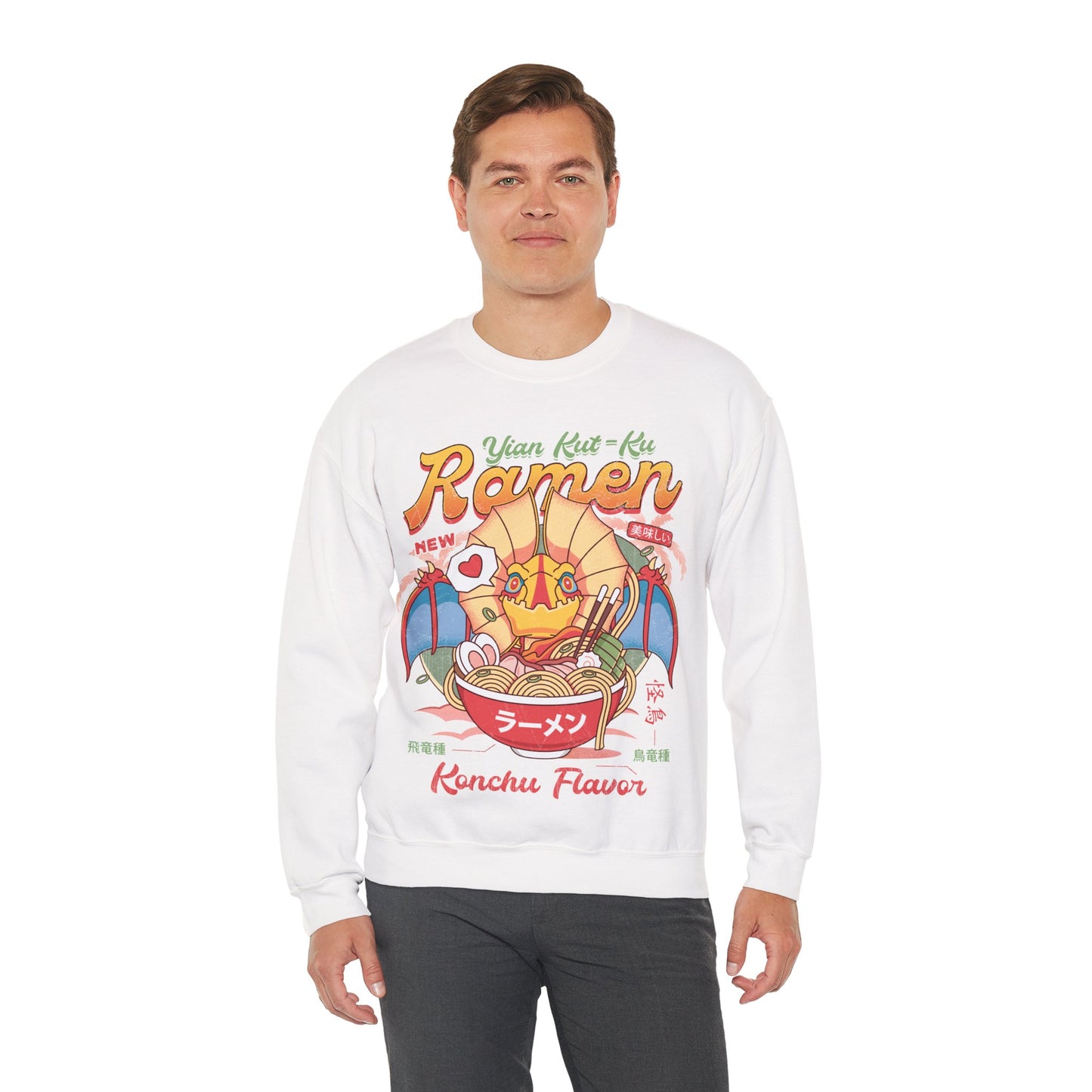 Yian Kut Ku Ramen Vintage Unisex Crewneck Sweatshirt