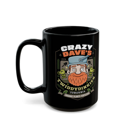 Crazy Dave Fertilizer Vintage Black Mug