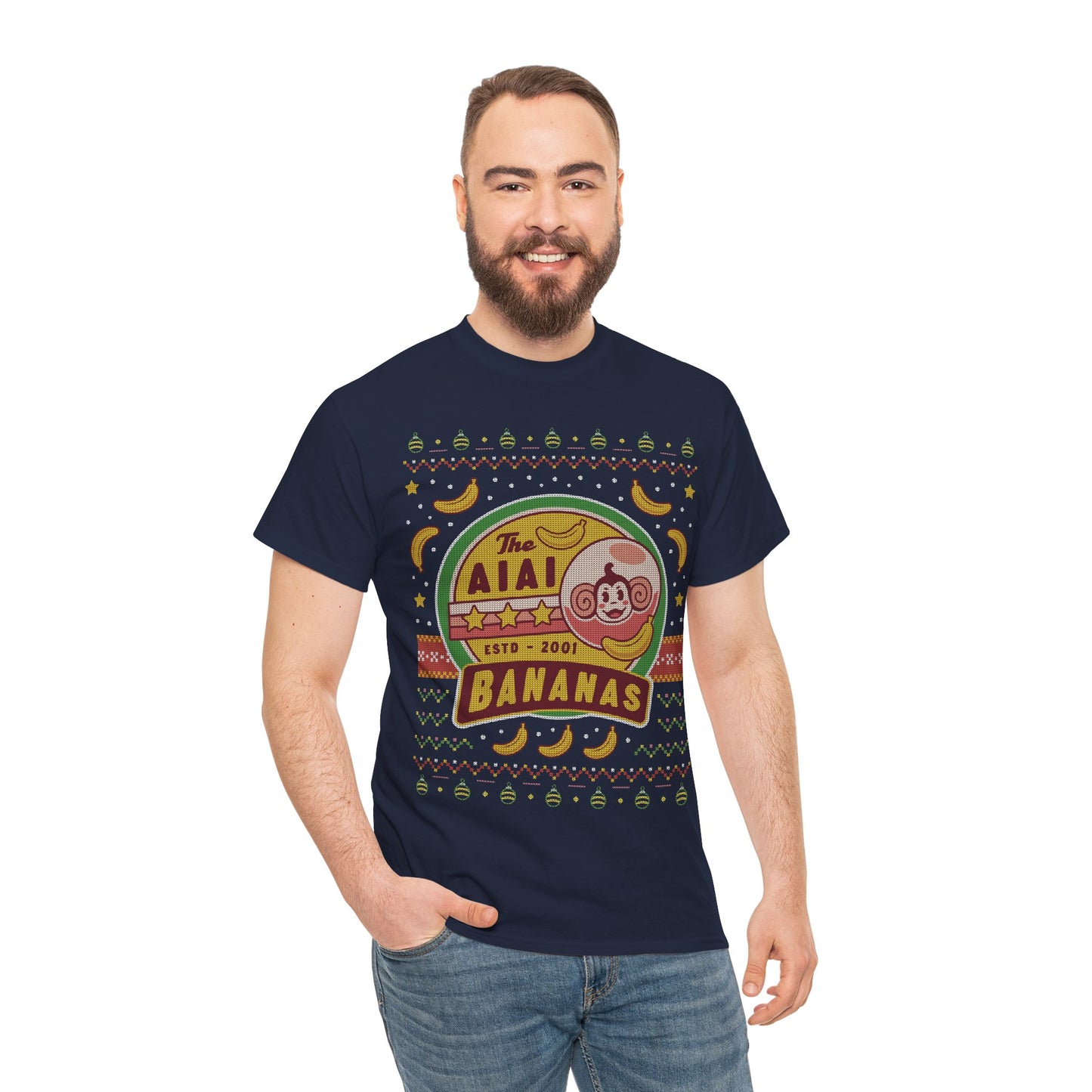 Aiai Bananas Ugly Sweater Unisex T-Shirt