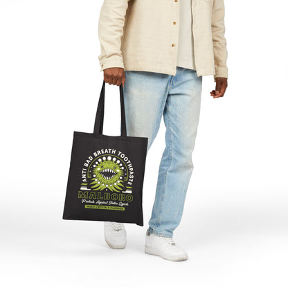 Malboro Toothpaste Emblem Cotton Canvas Tote Bag