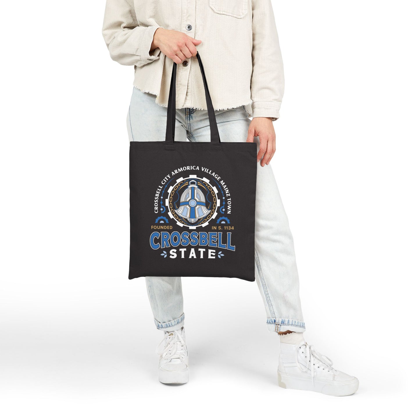 Crossbell State Crest Cotton Canvas Tote Bag