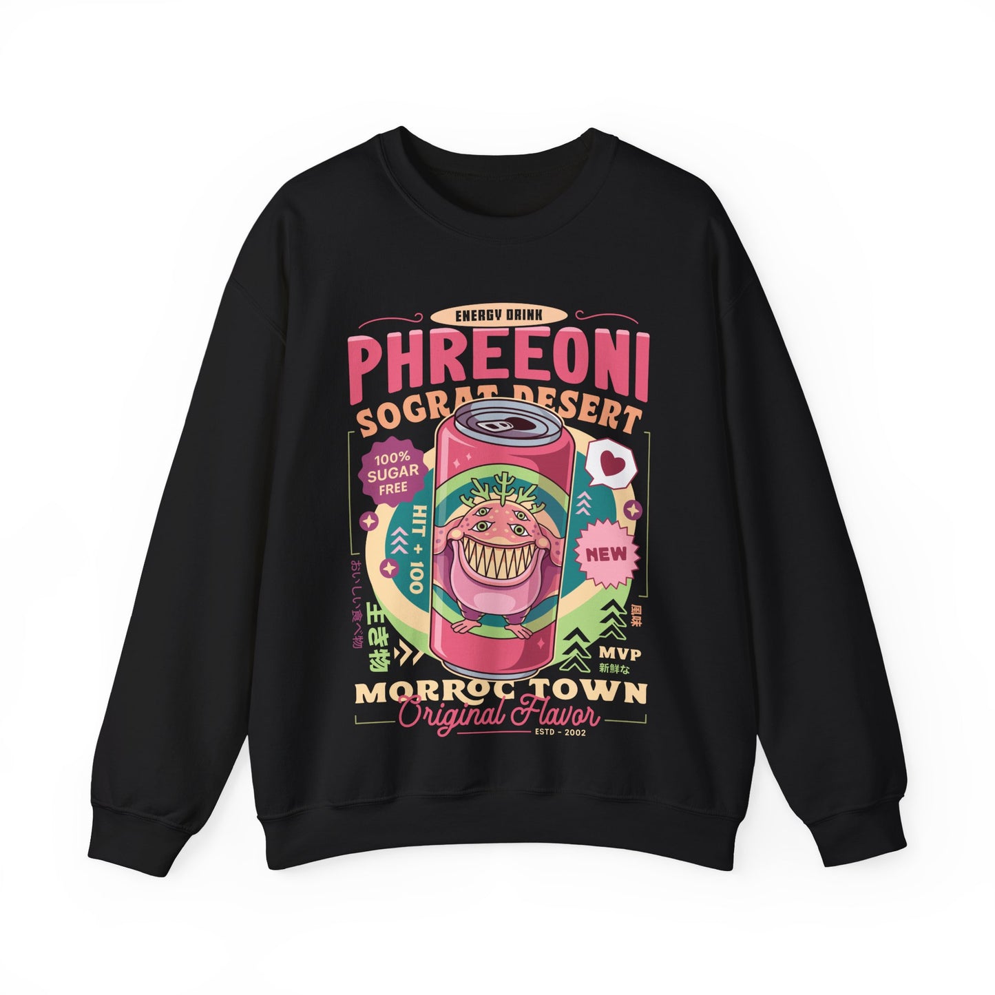 Phreeoni Energy Drink Unisex Crewneck Sweatshirt