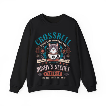 Mishelam Wonderland CoffeeUnisex Crewneck Sweatshirt