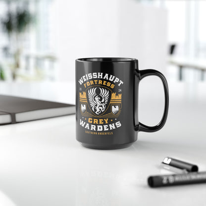 Grey Wardens Fortress Crest Black Mug