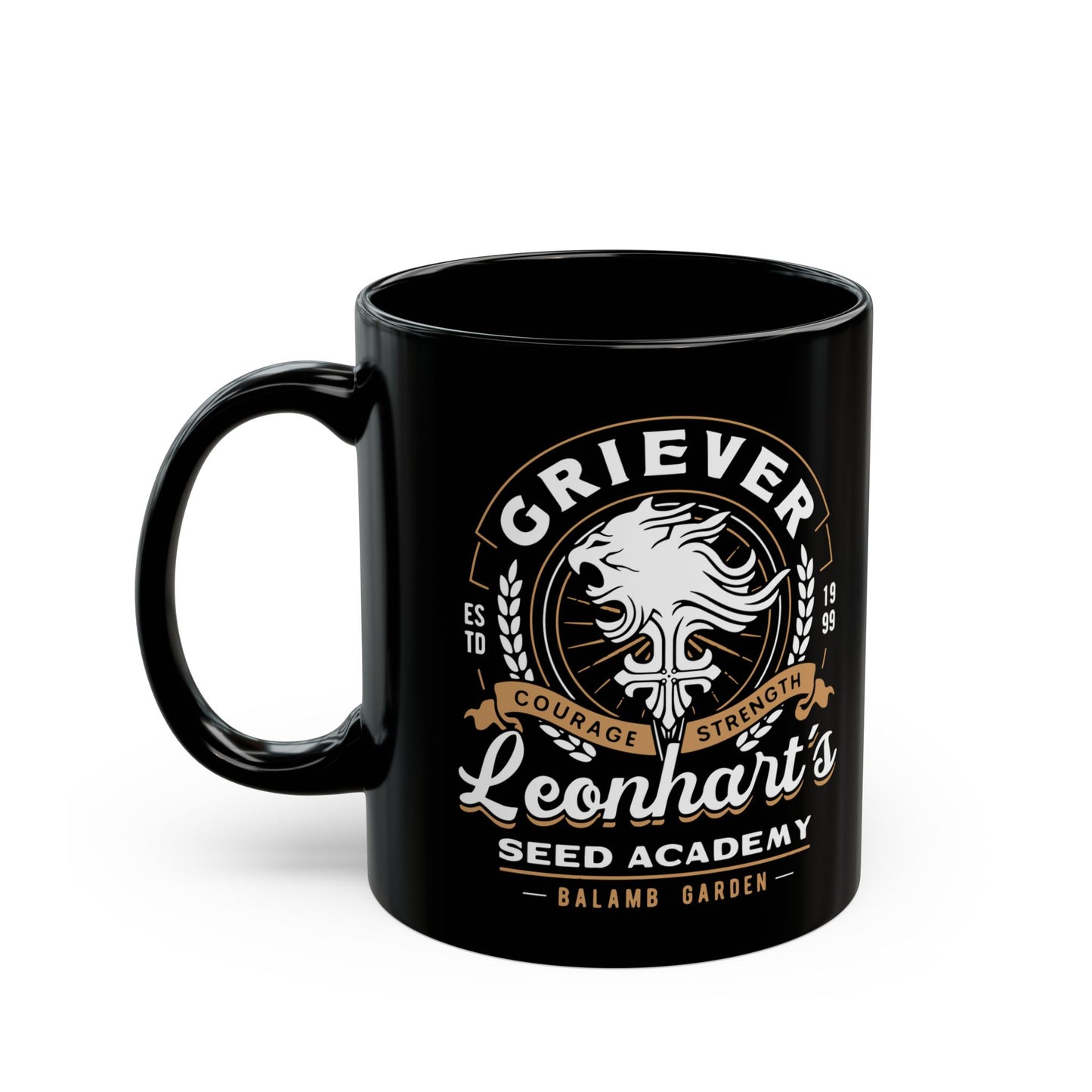 Squall Seed Academy Vintage Black Mug
