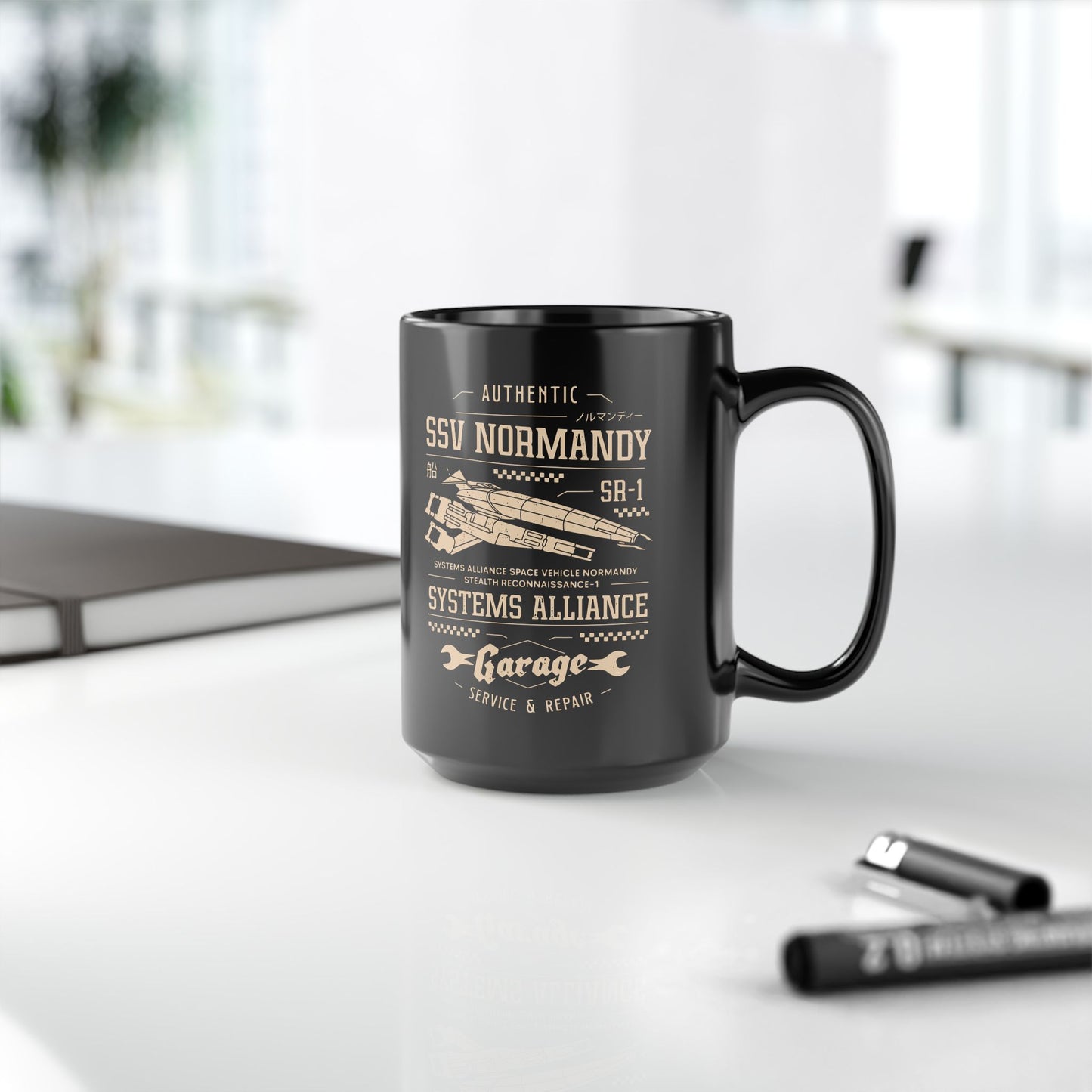 Ssv Normandy Garage Black Mug