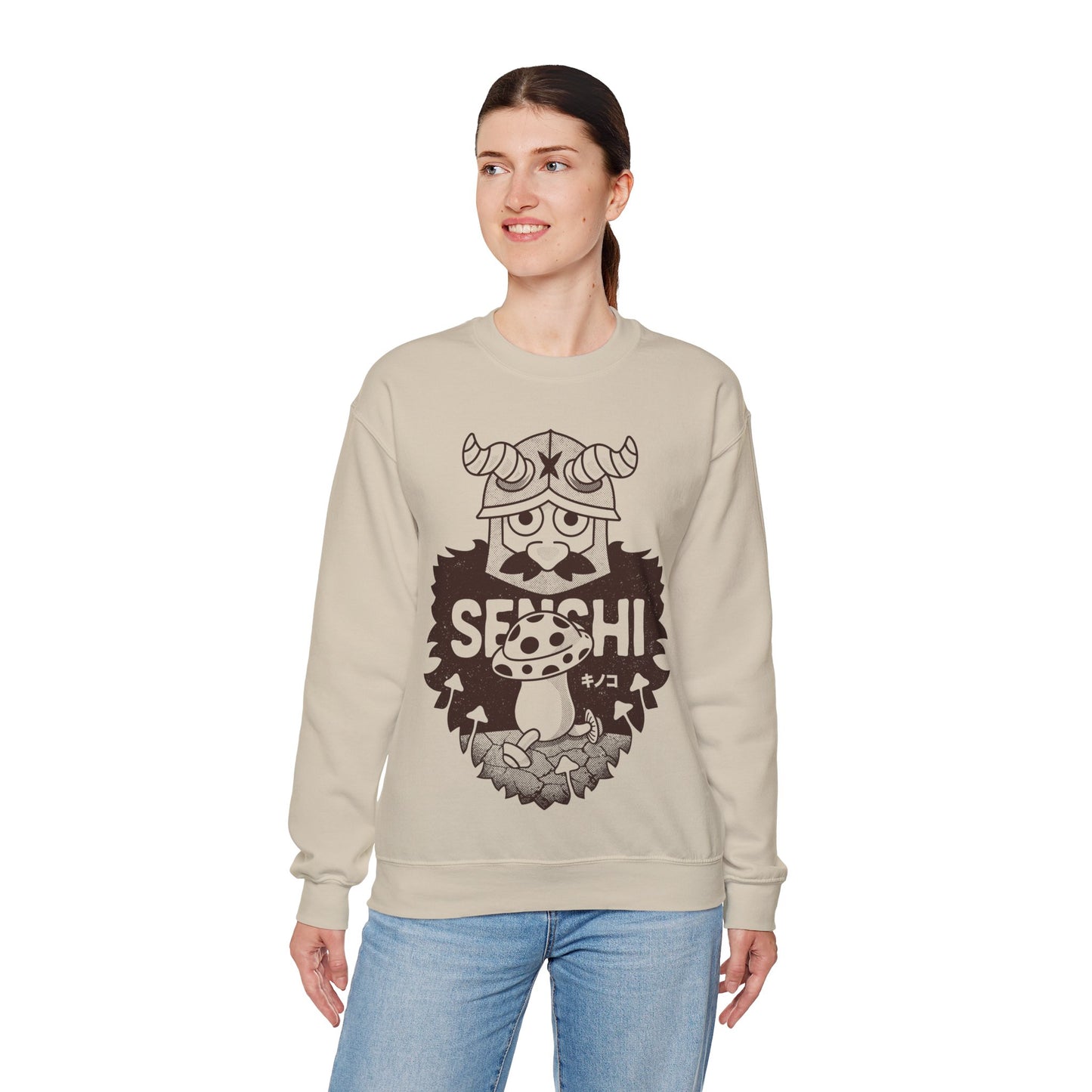 Dwarf And Mushroom Vintage Crewneck Sweatshirt