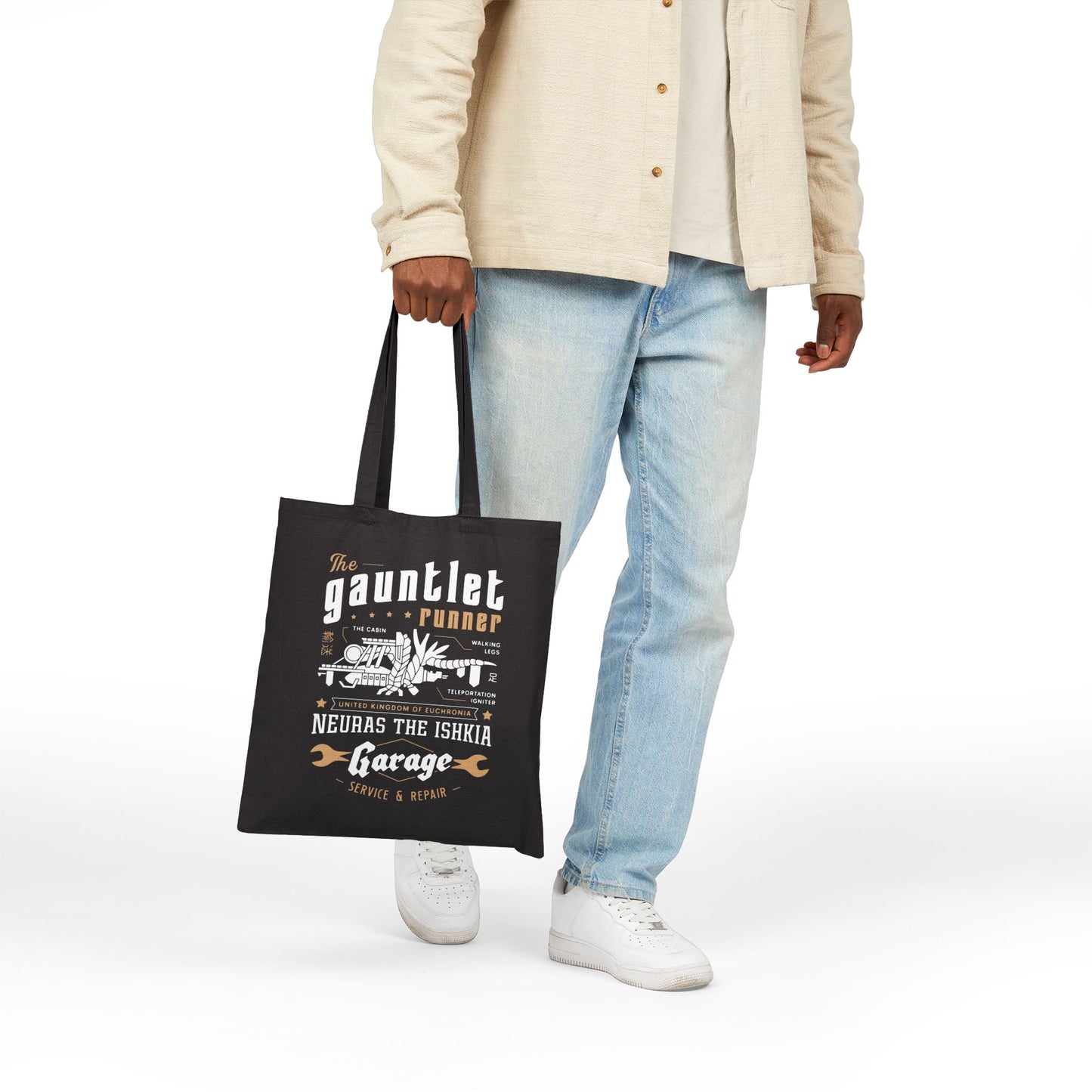 Gauntlet Runner Garage Cotton Canvas Tote Bag