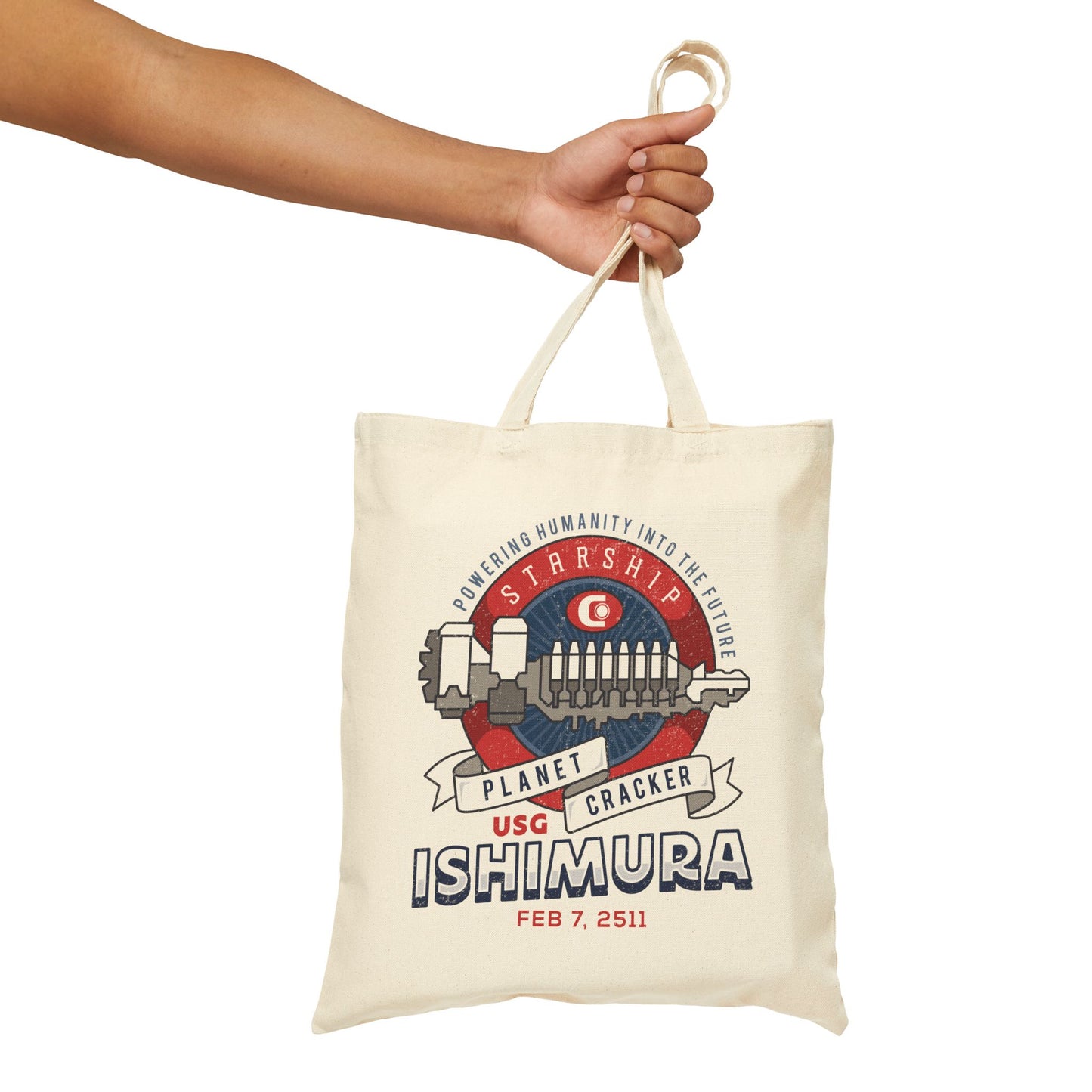 Ishimura Vintage Emblem Canvas Tote Bag