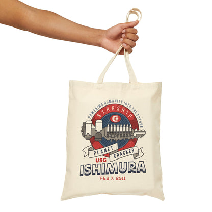 Ishimura Vintage Emblem Canvas Tote Bag