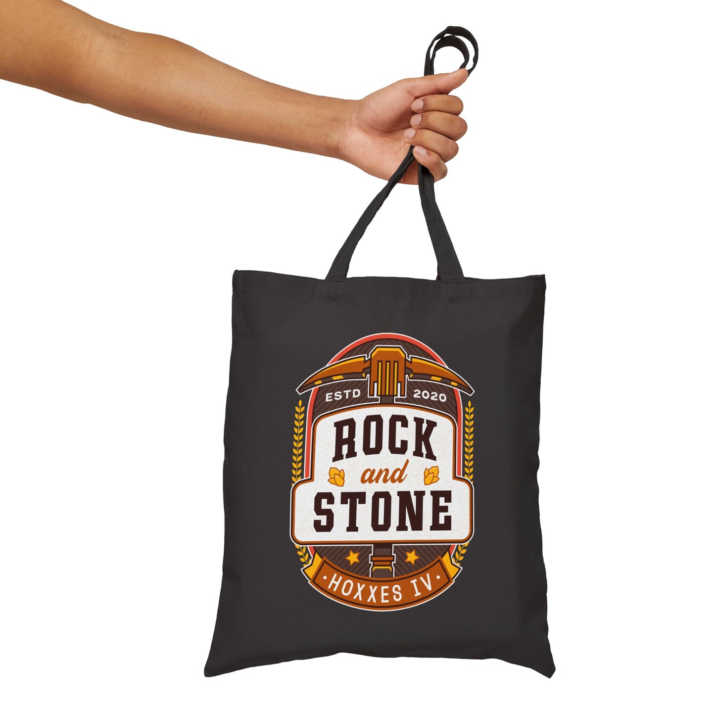 Rock And Stone Emblem Canvas Tote Bag