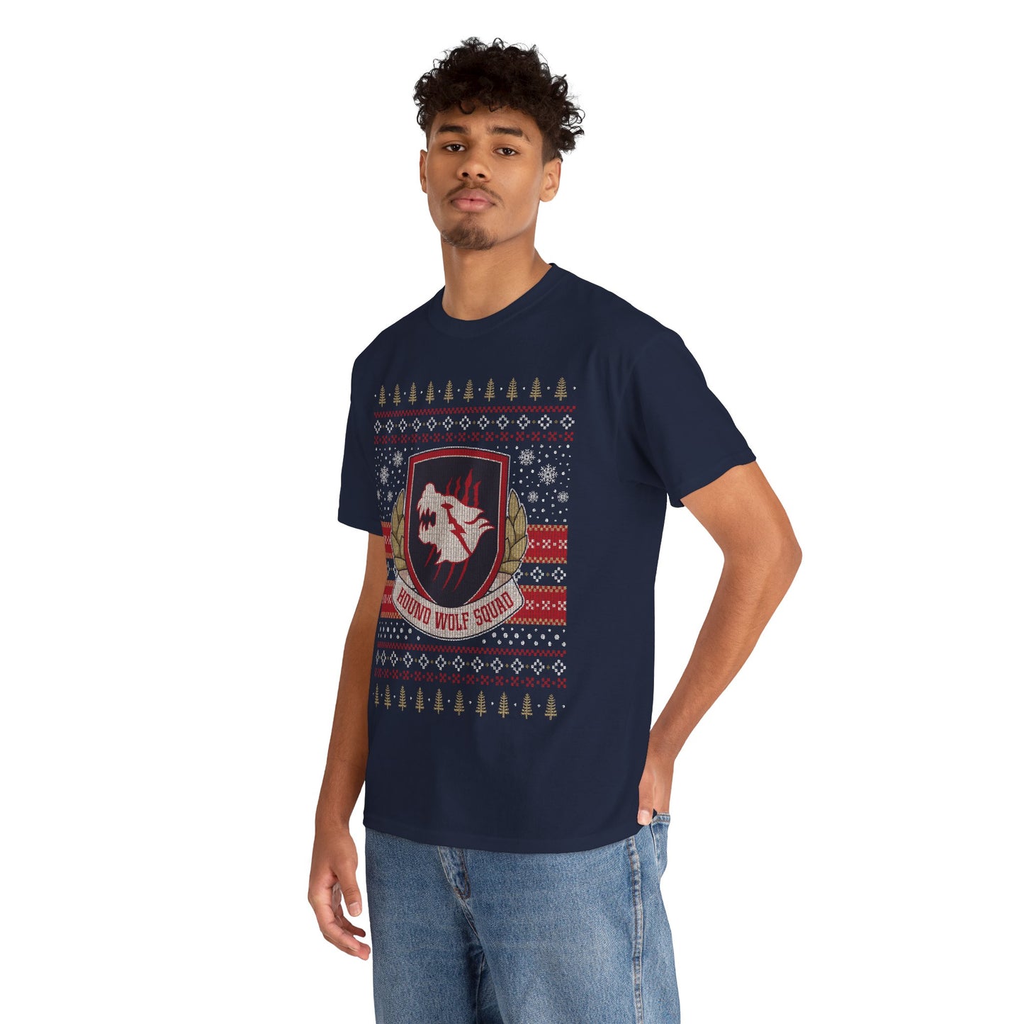 Hound Wolf Squad Christmas Unisex T-Shirt