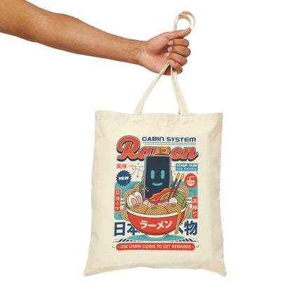 Cabin Coins Ramen Vintage Tote Bag