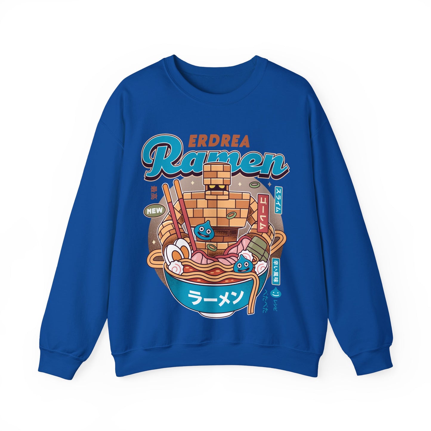 Erdrea Monsters Ramen Vintage Crewneck Sweatshirt