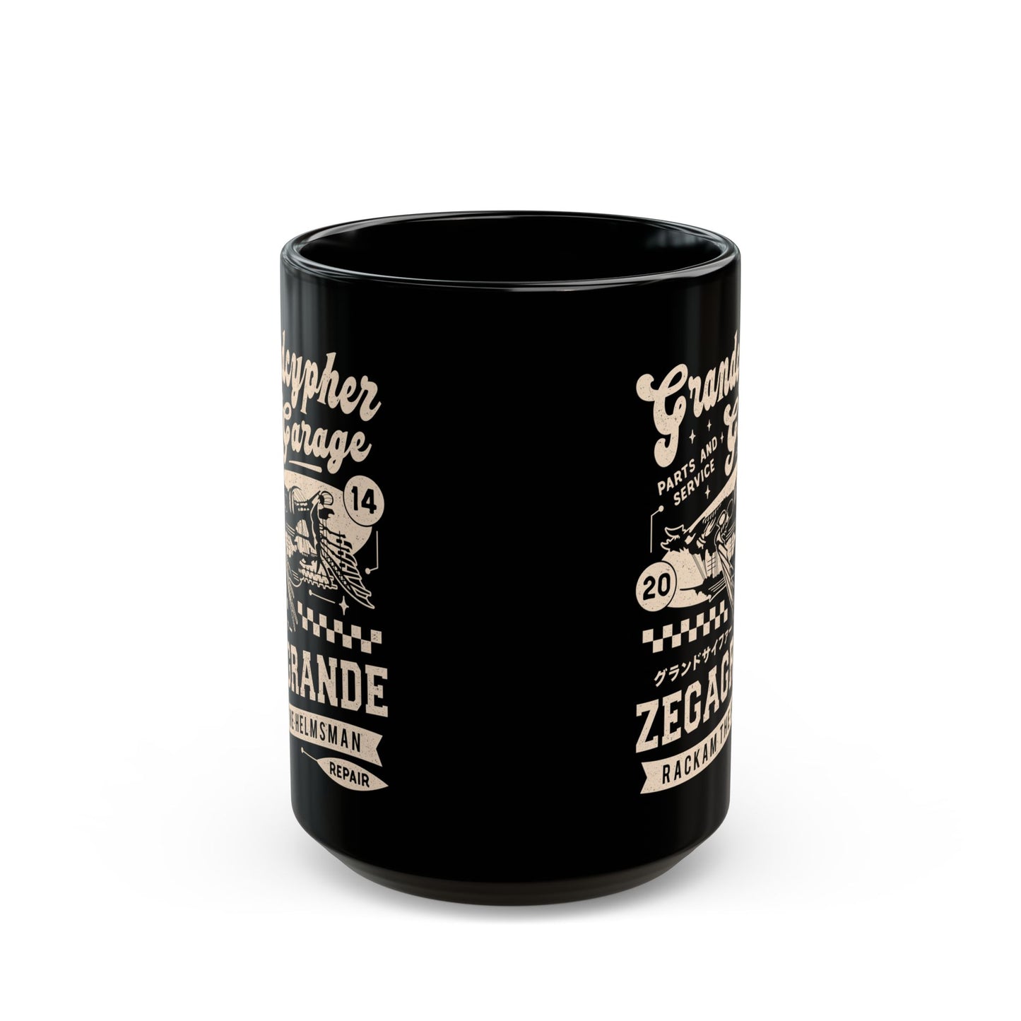 Zegagrande Garage Black Mug